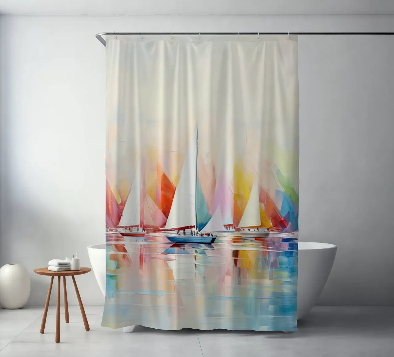 Abstract Zeilboten rideau de douche de Imagine