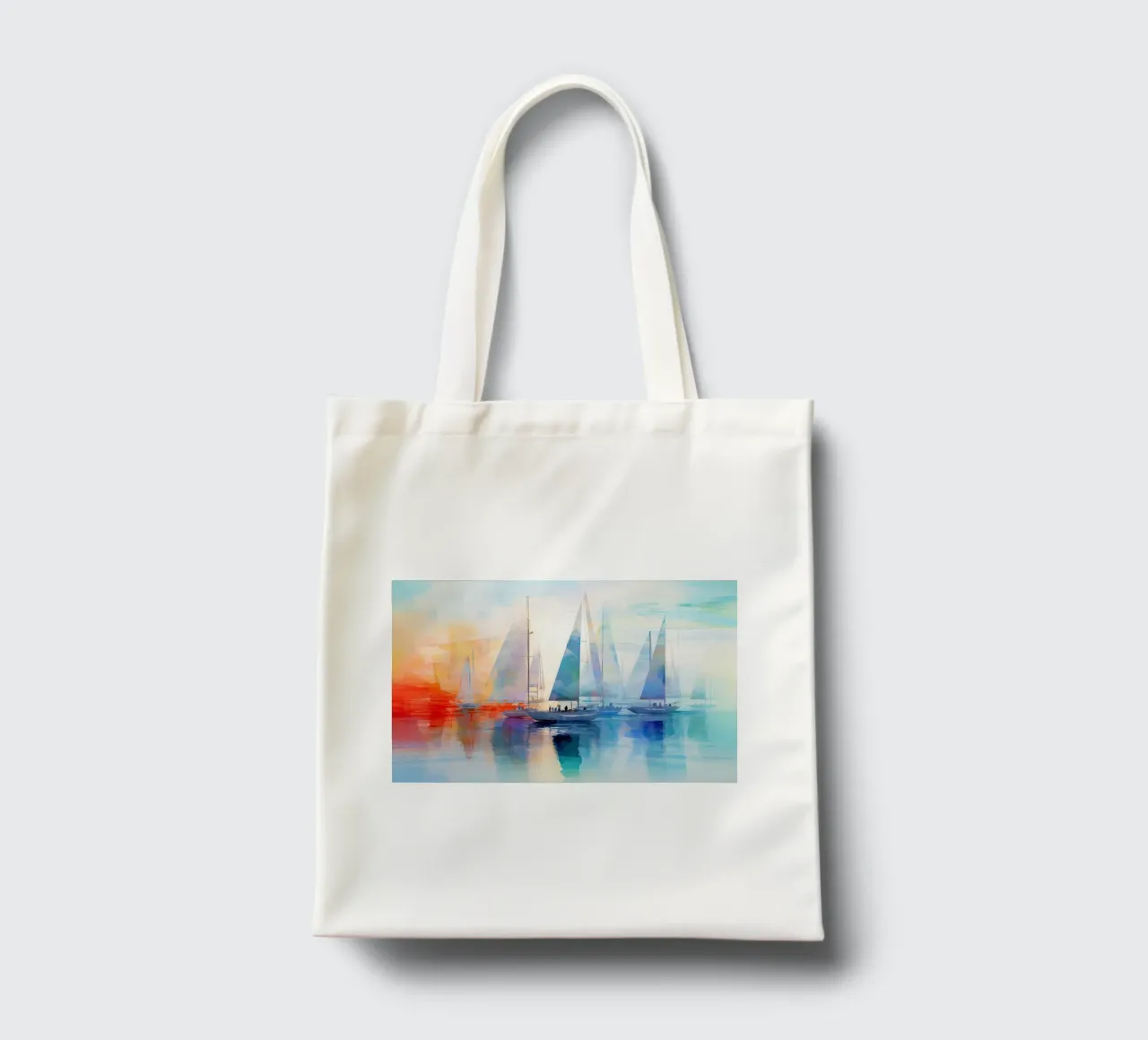 Zeilboten, abstract tote bag by Imagine