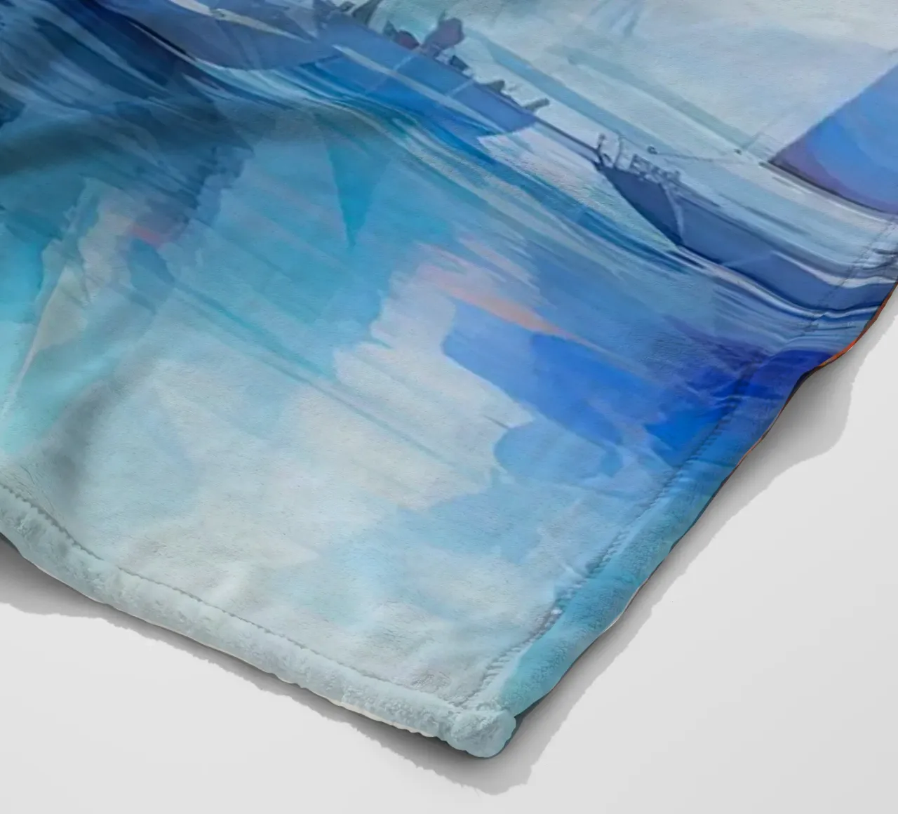 Zeilboten, abstract fleece blanket by Imagine