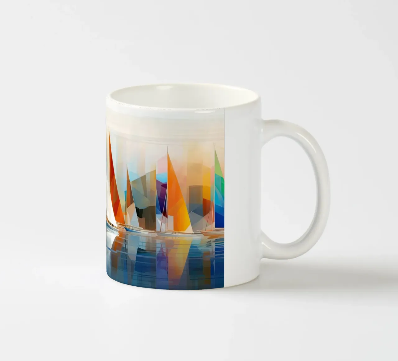 Zeilboten astratto tazza in ceramica da Imagine