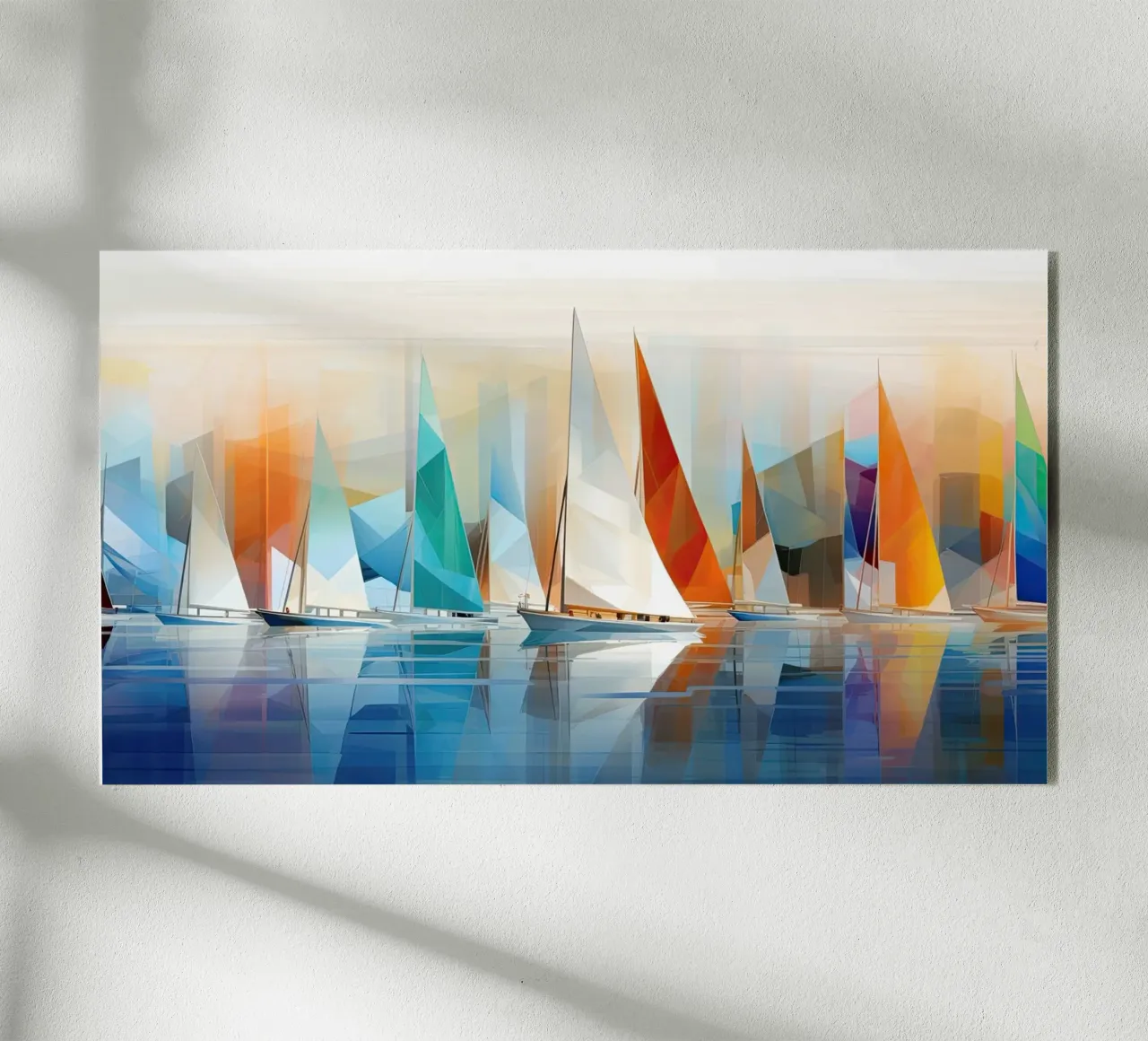 Abstract Zeilboten plexiglas de Imagine