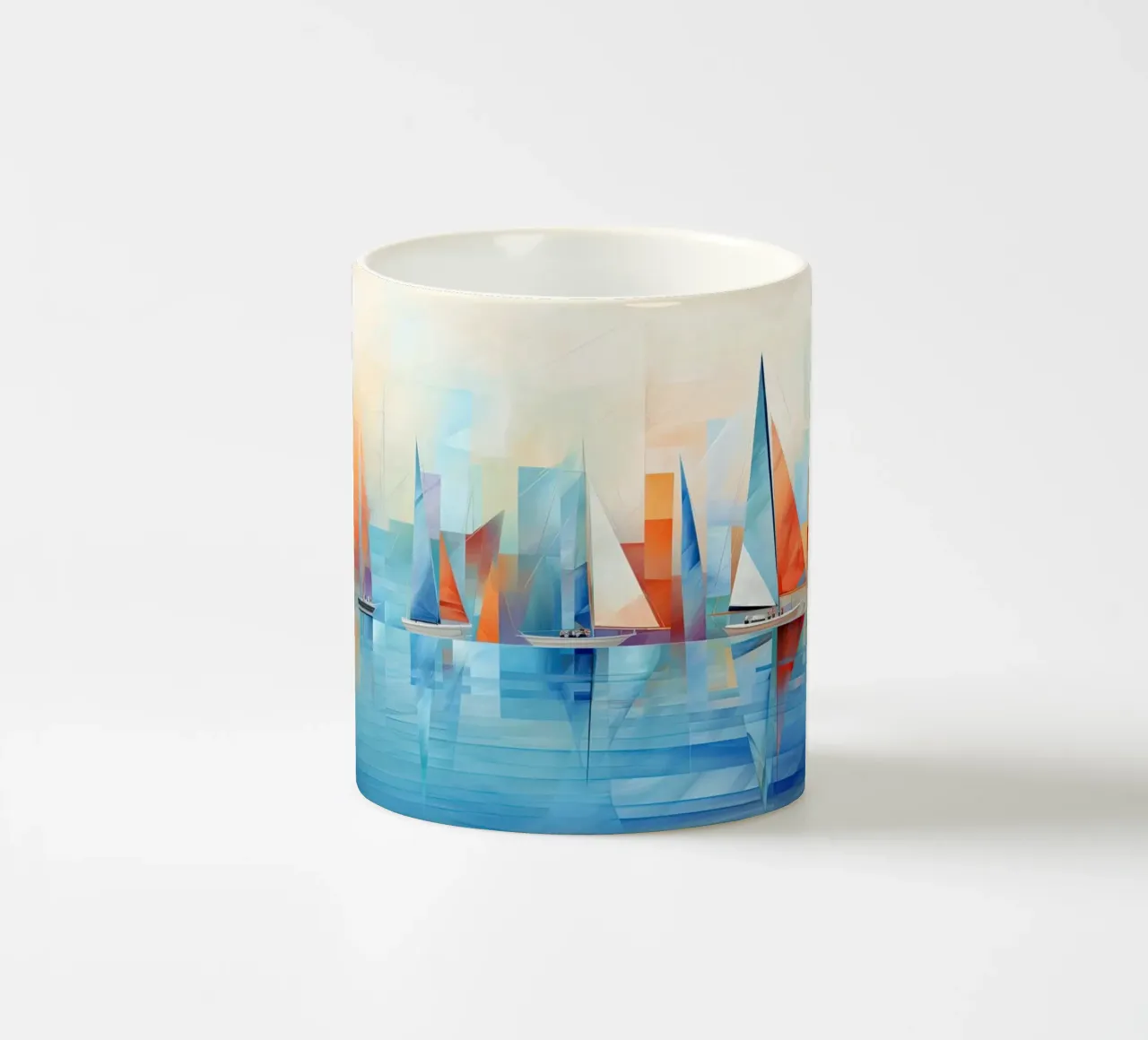 Zeilboten astratto tazza in ceramica da Imagine