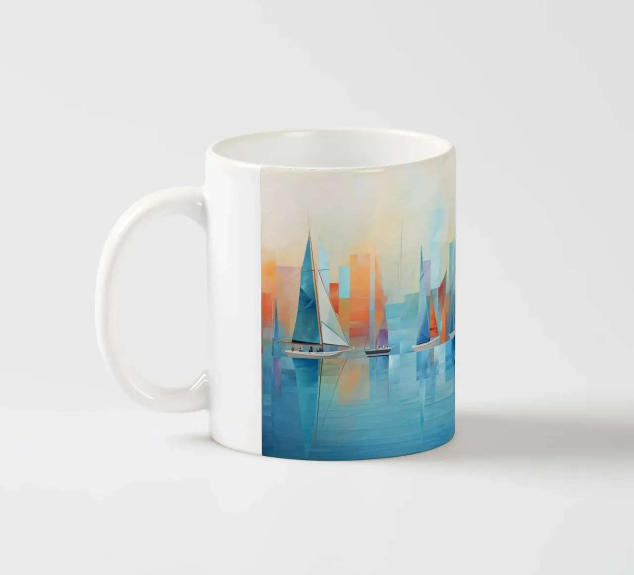 Zeilboten astratto tazza in ceramica da Imagine