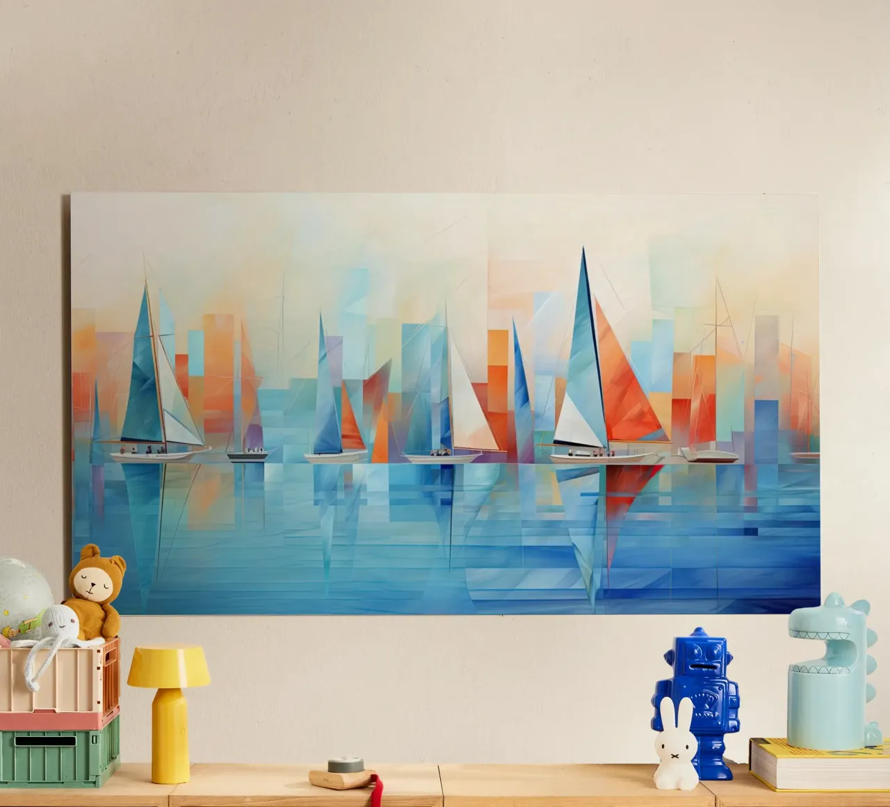 Zeilboten abstract Forex-Platte von Imagine