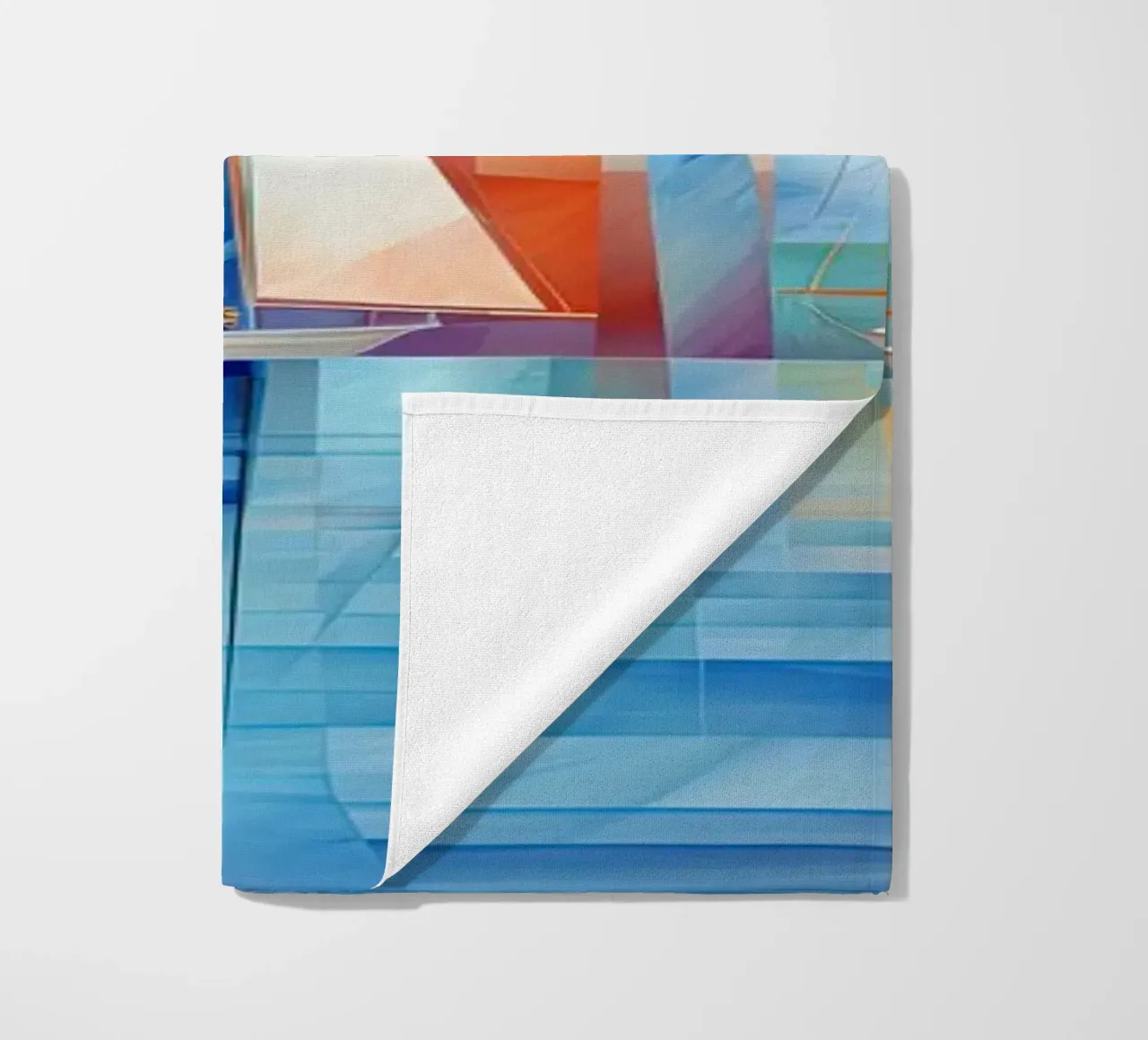 Zeilboten abstract beach towel by Imagine