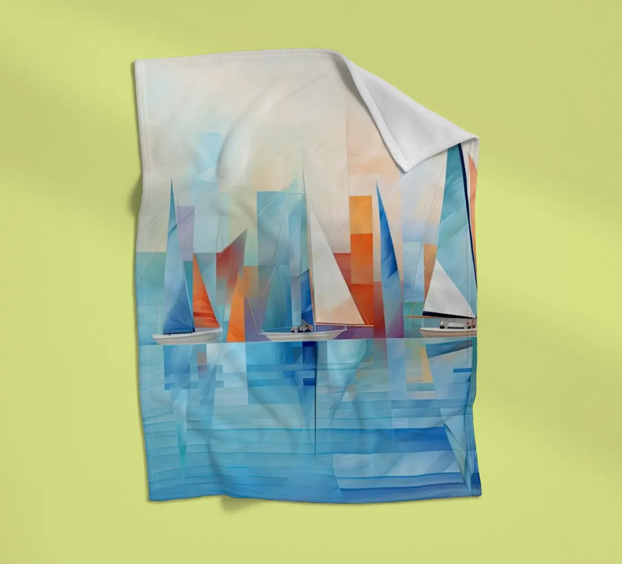 Zeilboten abstract fleece blanket by Imagine