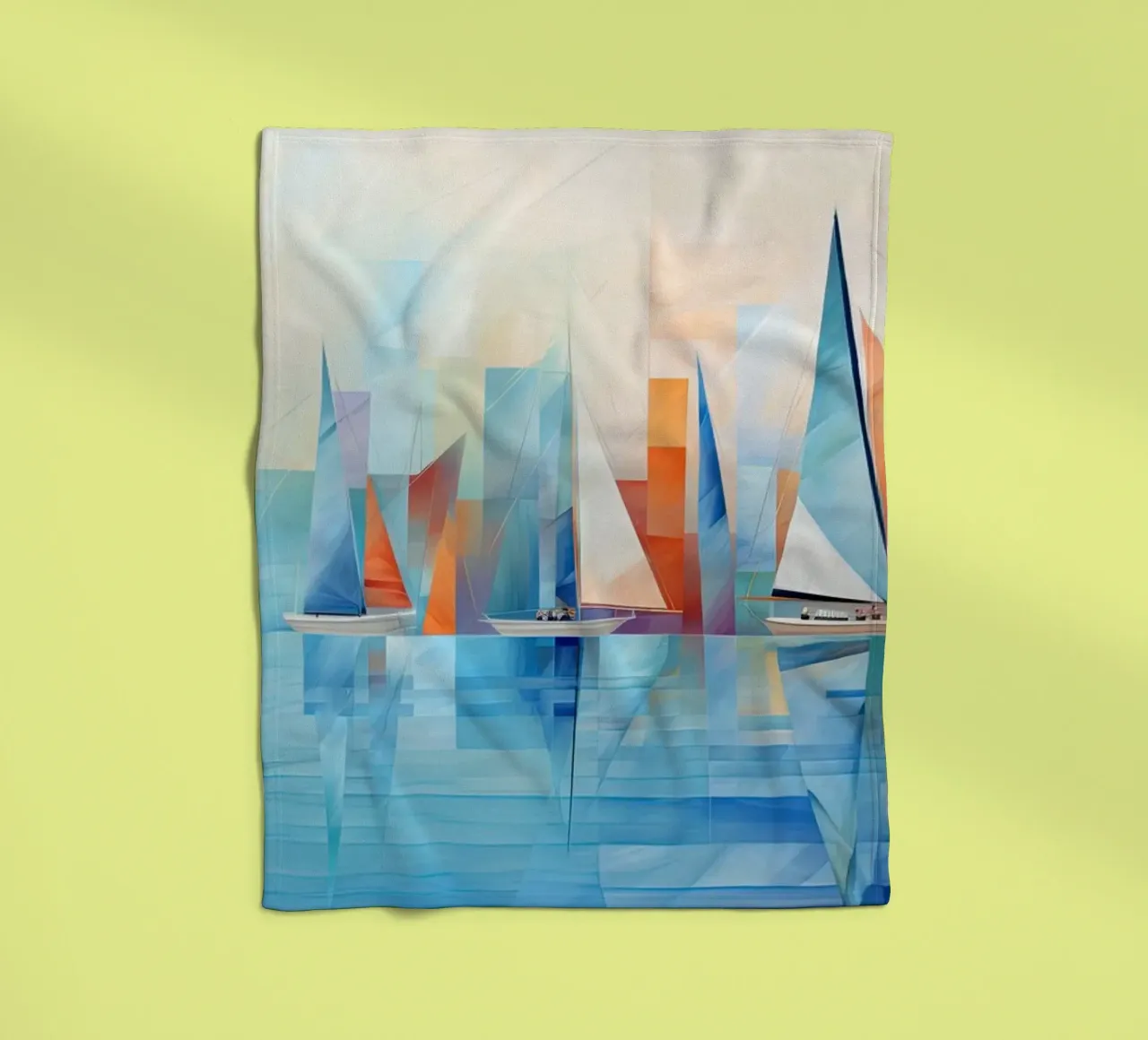 Zeilboten abstract fleece blanket by Imagine