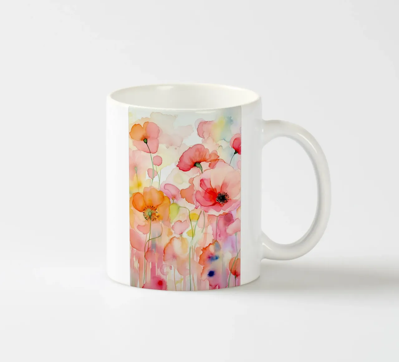 Fiori estivi ad acquerello tazza in ceramica da Imagine