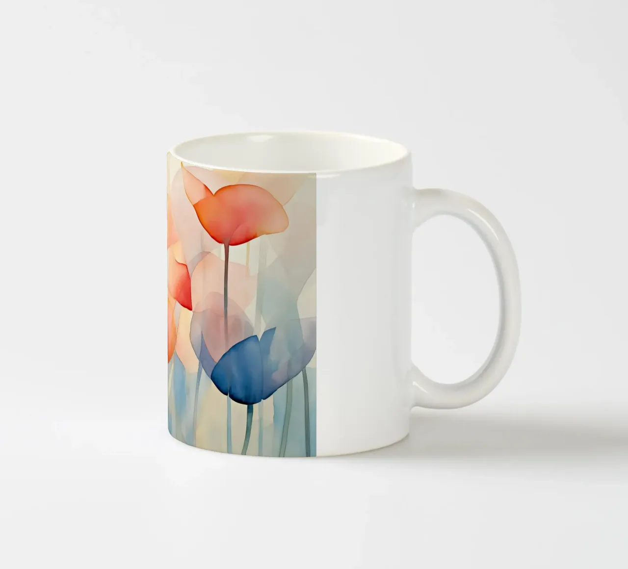 Acquerello sui papaveri tazza in ceramica da Imagine