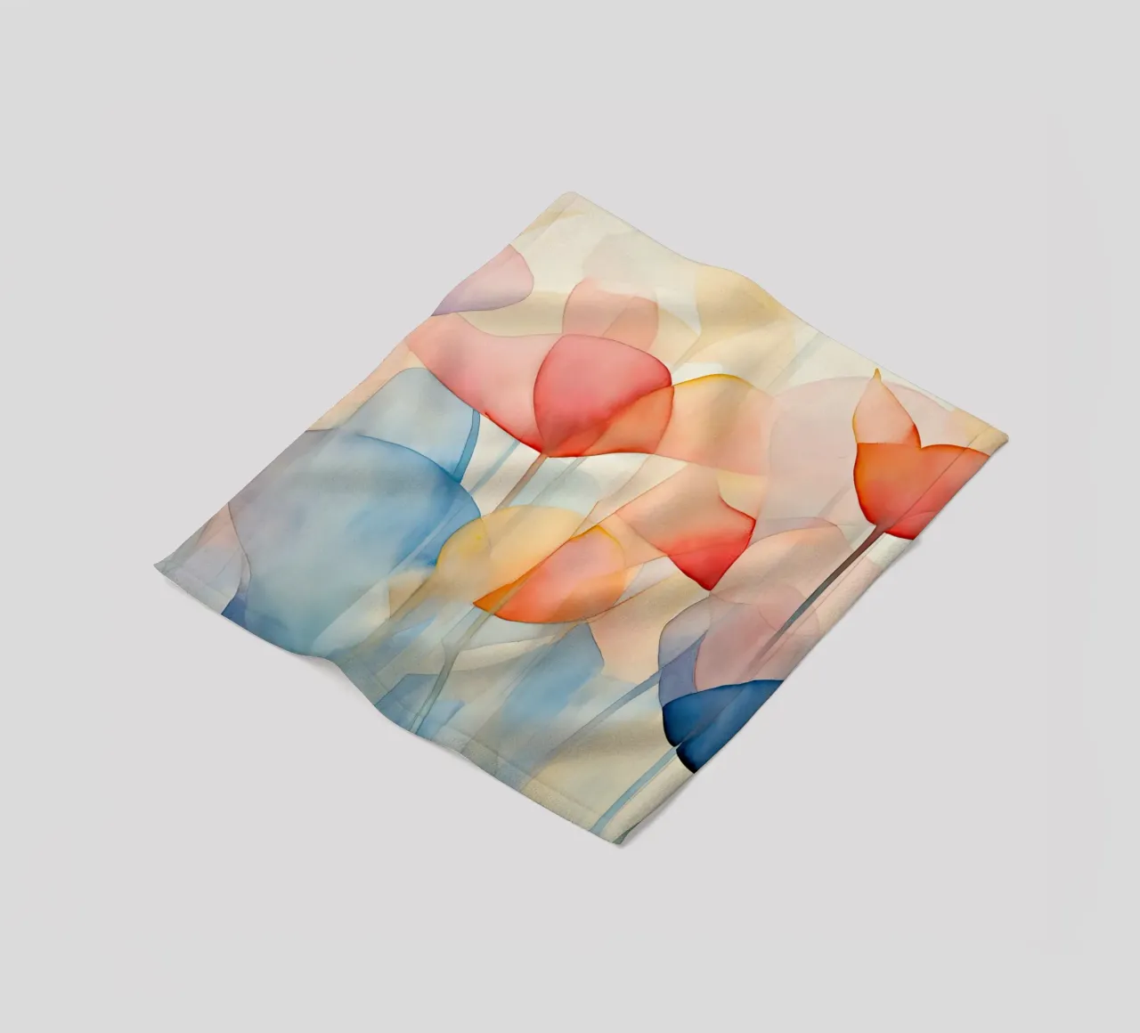 Acquerello sui papaveri coperta in pile da Imagine