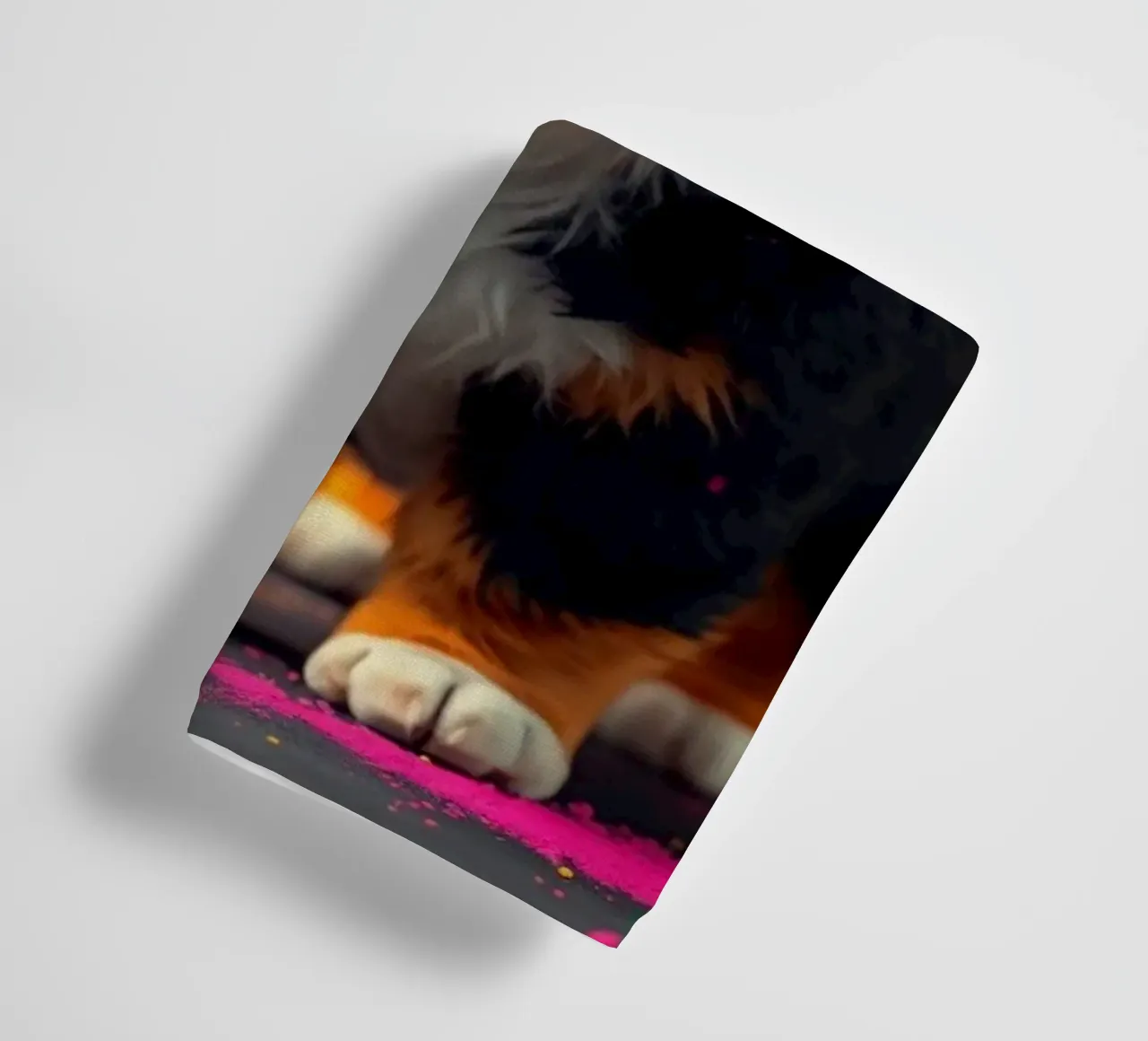 The colorful Bernese Mountain Dog #224 towel by Yumis.Beargang.and.Me