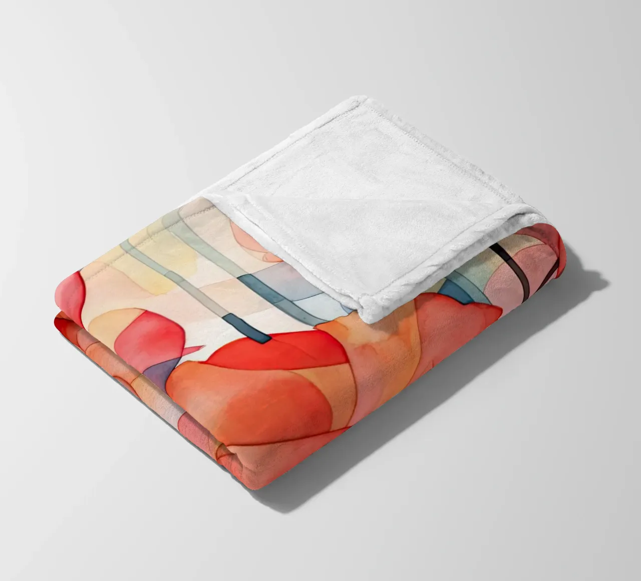 Astratto di Klaprozen coperta in pile da Imagine