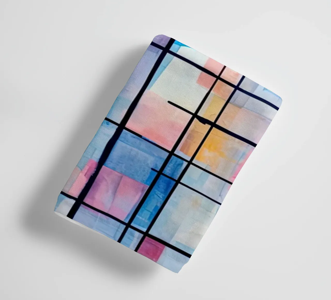 Linee astratte in colori viola asciugamano da bagno da Imagine