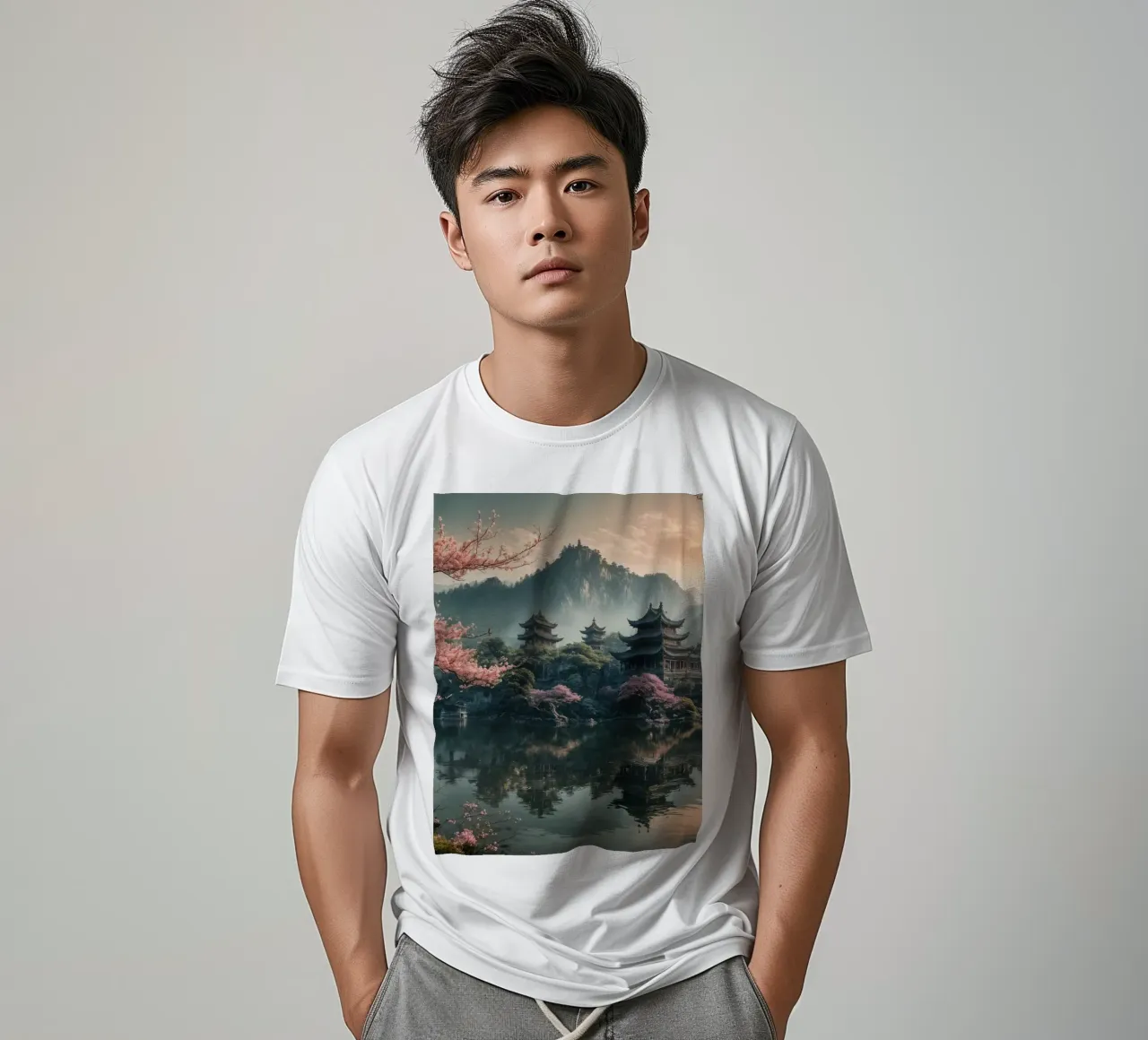 Lake in the middle of the forest t-shirt by Wild Beauty