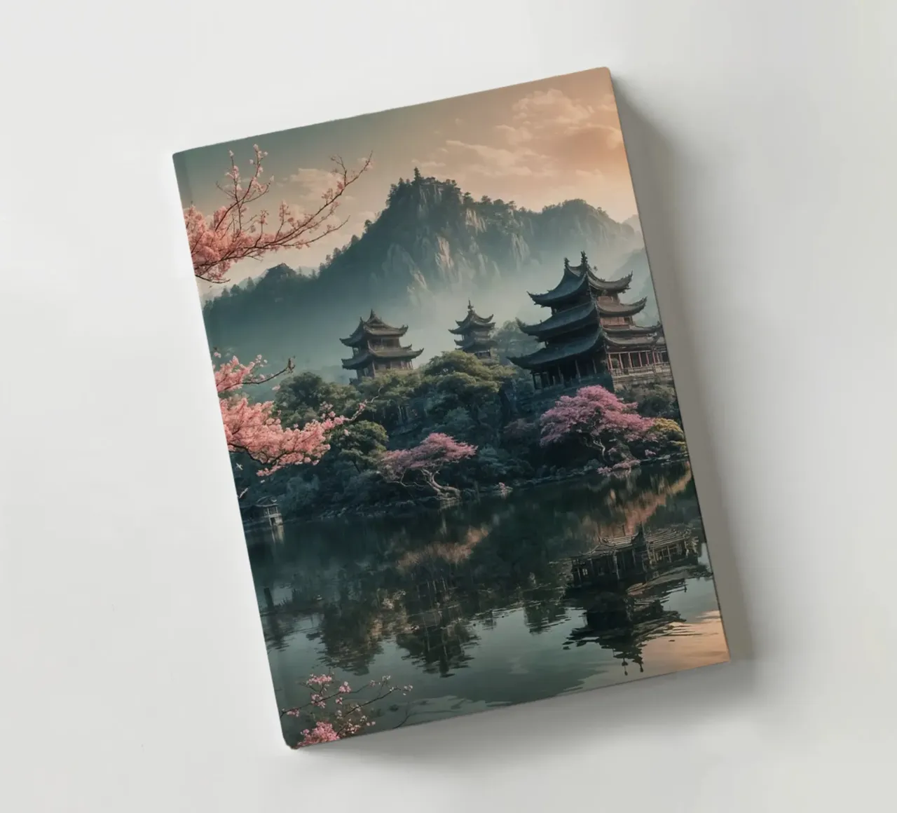 Lake in the middle of the forest notebook by Wild Beauty