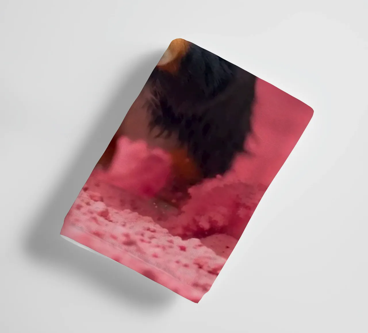 The colorful Bernese Muntain Dog #225 towel by Yumis.Beargang.and.Me