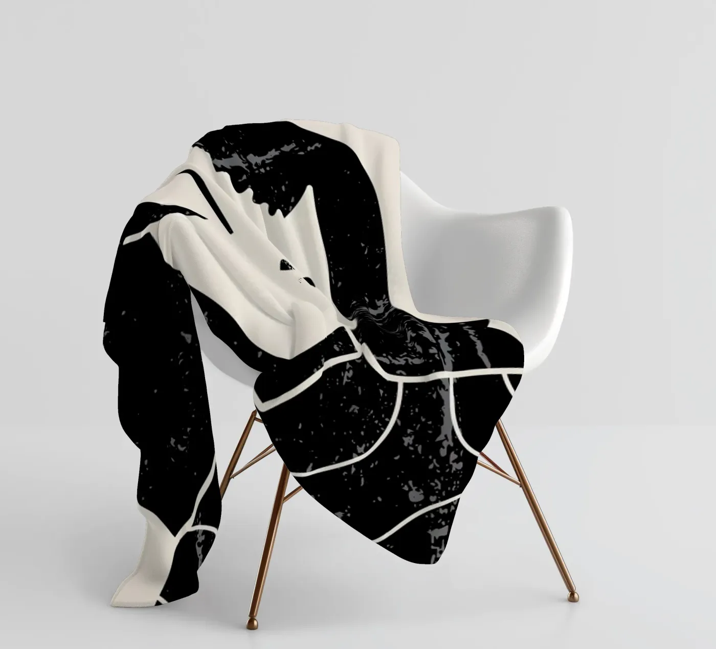 Fringe fleece blanket by Graphite
