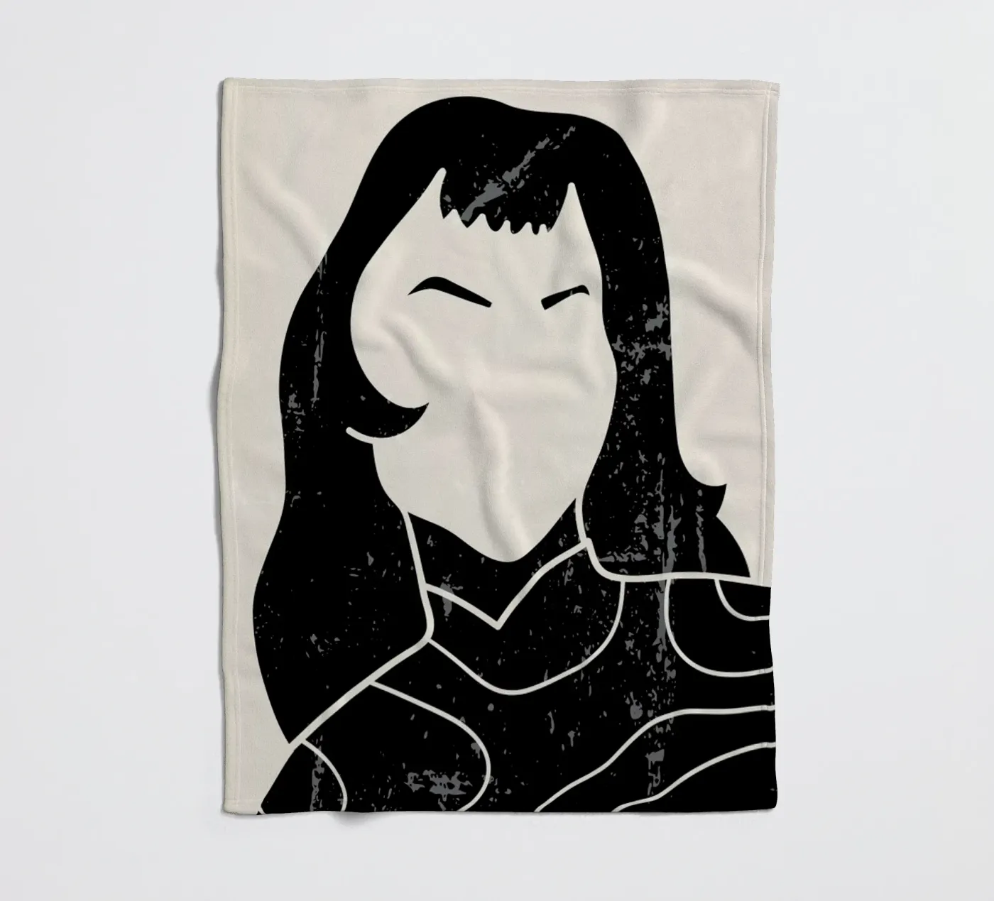 Fringe fleece blanket by Graphite