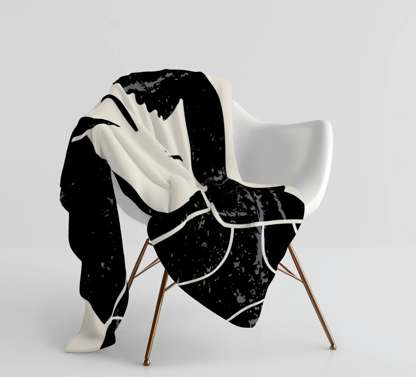 Fringe fleece blanket by Graphite