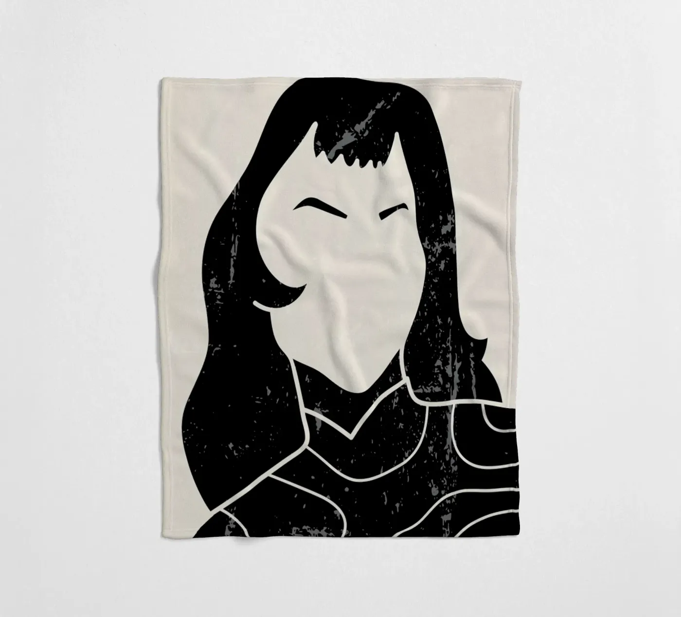 Fringe fleece blanket by Graphite