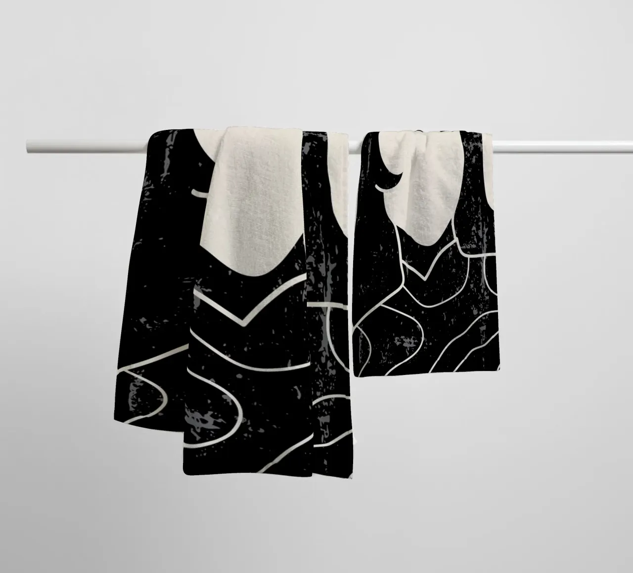 Fringe asciugamano da bagno da Graphite
