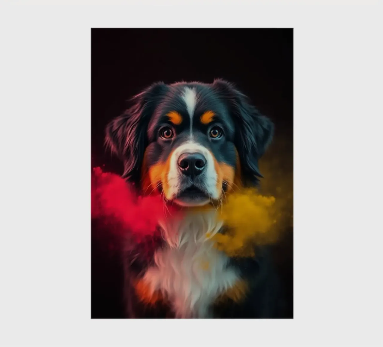 The colorful Bernese Mountain Dog #226 notebook by Yumis.Beargang.and.Me