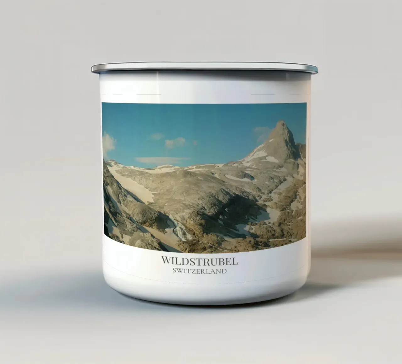 Wildstrubel II: Switzerland tazza in smalto da FujiFrames