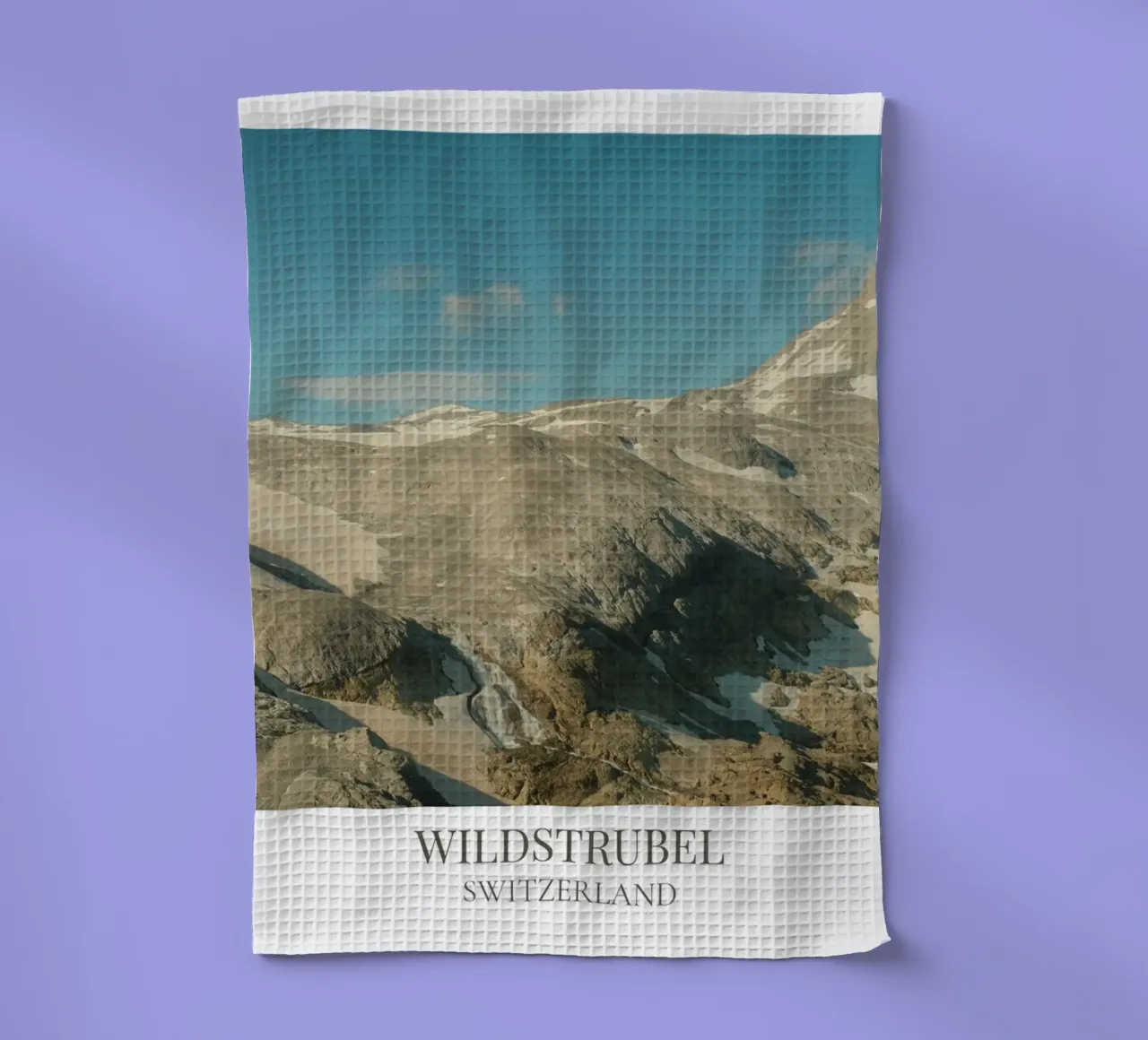 Wildstrubel II: Switzerland tea towel by FujiFrames