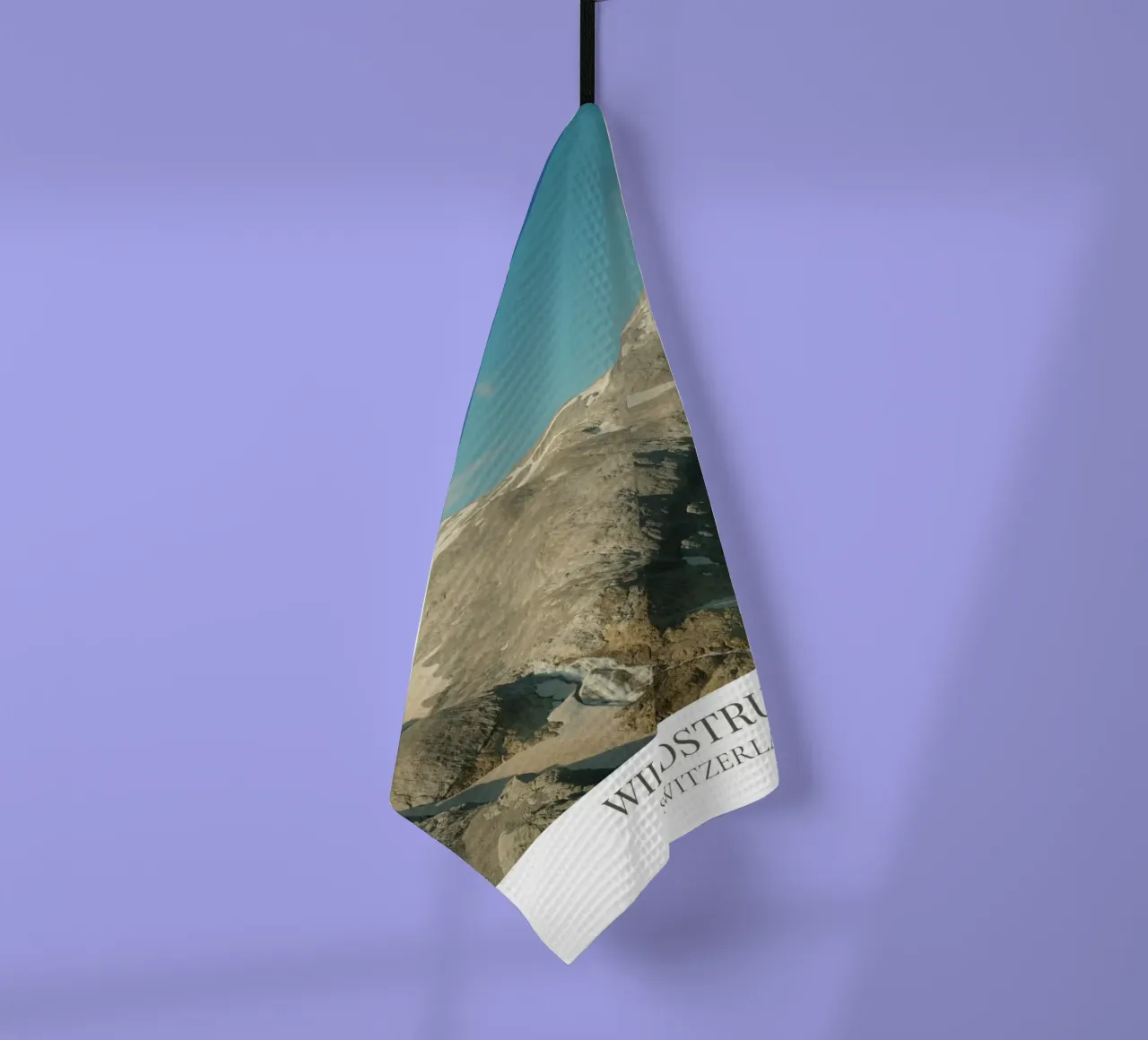 Wildstrubel II: Switzerland tea towel by FujiFrames