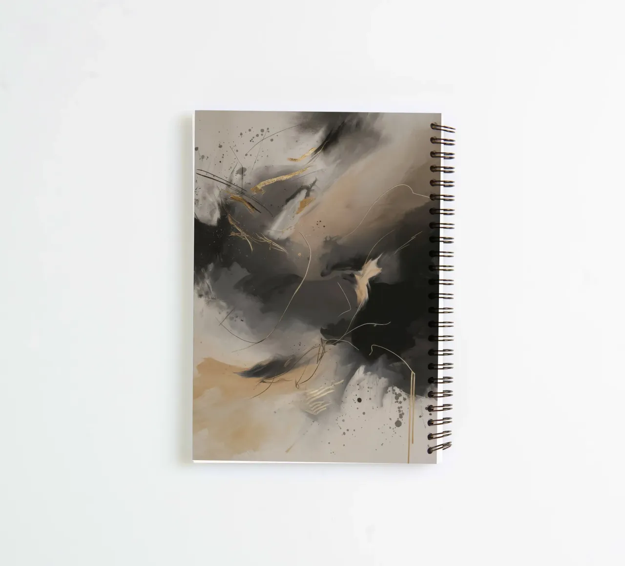 Ash Veil Sparks spiral notebook by Monarch Arc