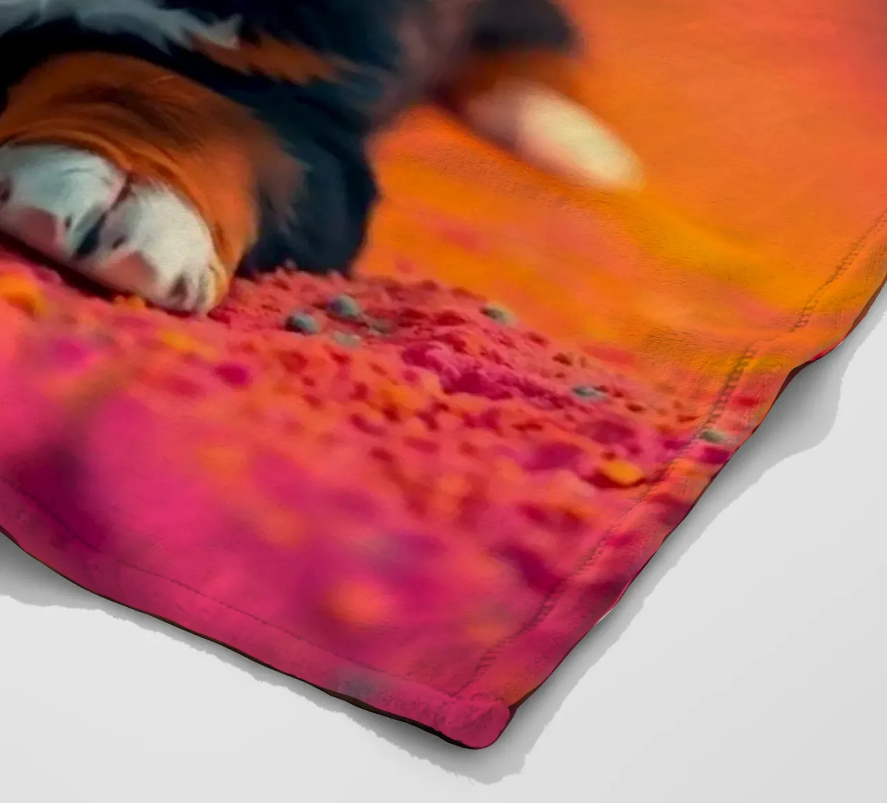 Der bunte Berner Sennenhund #228 Fleecedecke von Yumis.Beargang.and.Me