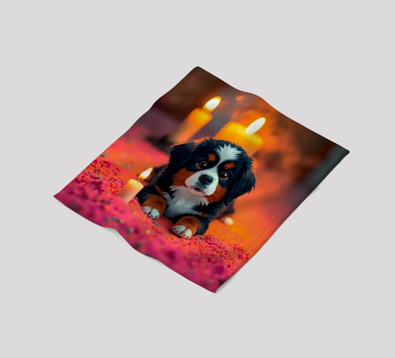 Der bunte Berner Sennenhund #228 Fleecedecke von Yumis.Beargang.and.Me