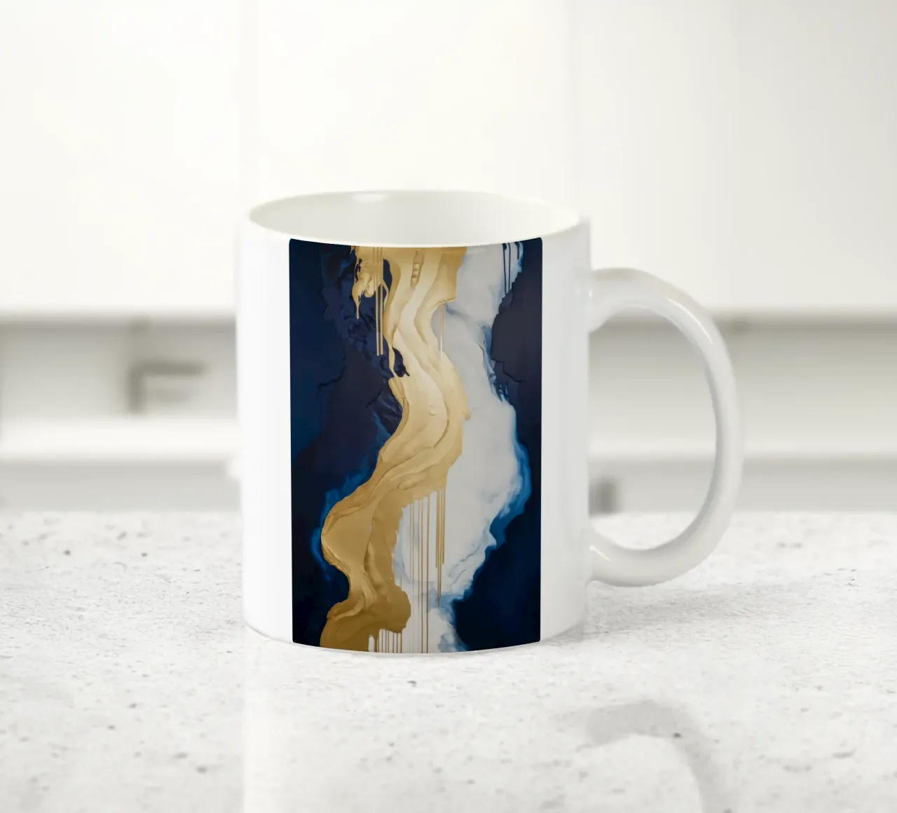 Aumento della fusione dorata tazza in ceramica da Monarch Arc