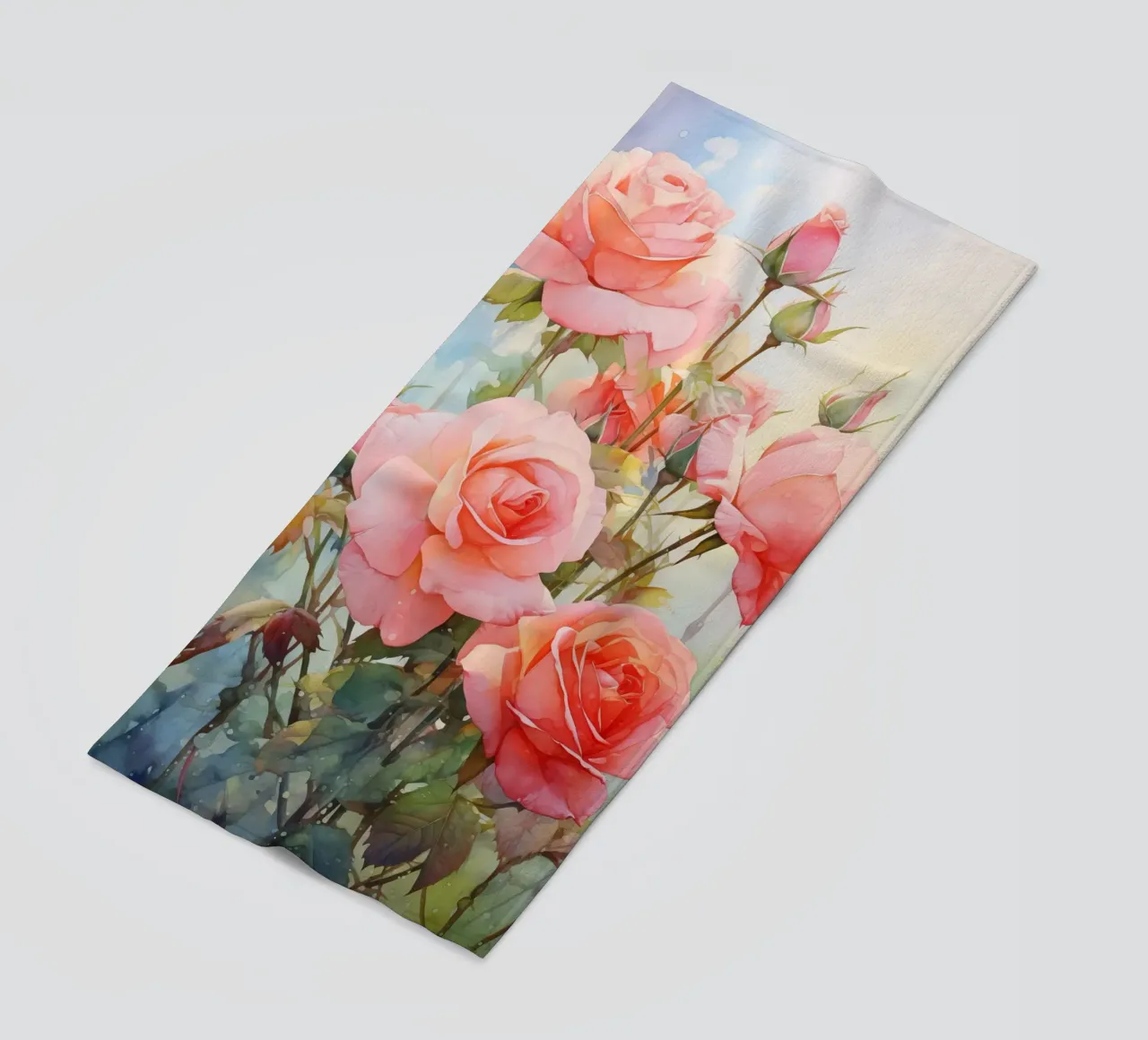 La rosa rosa telo mare da Imagine