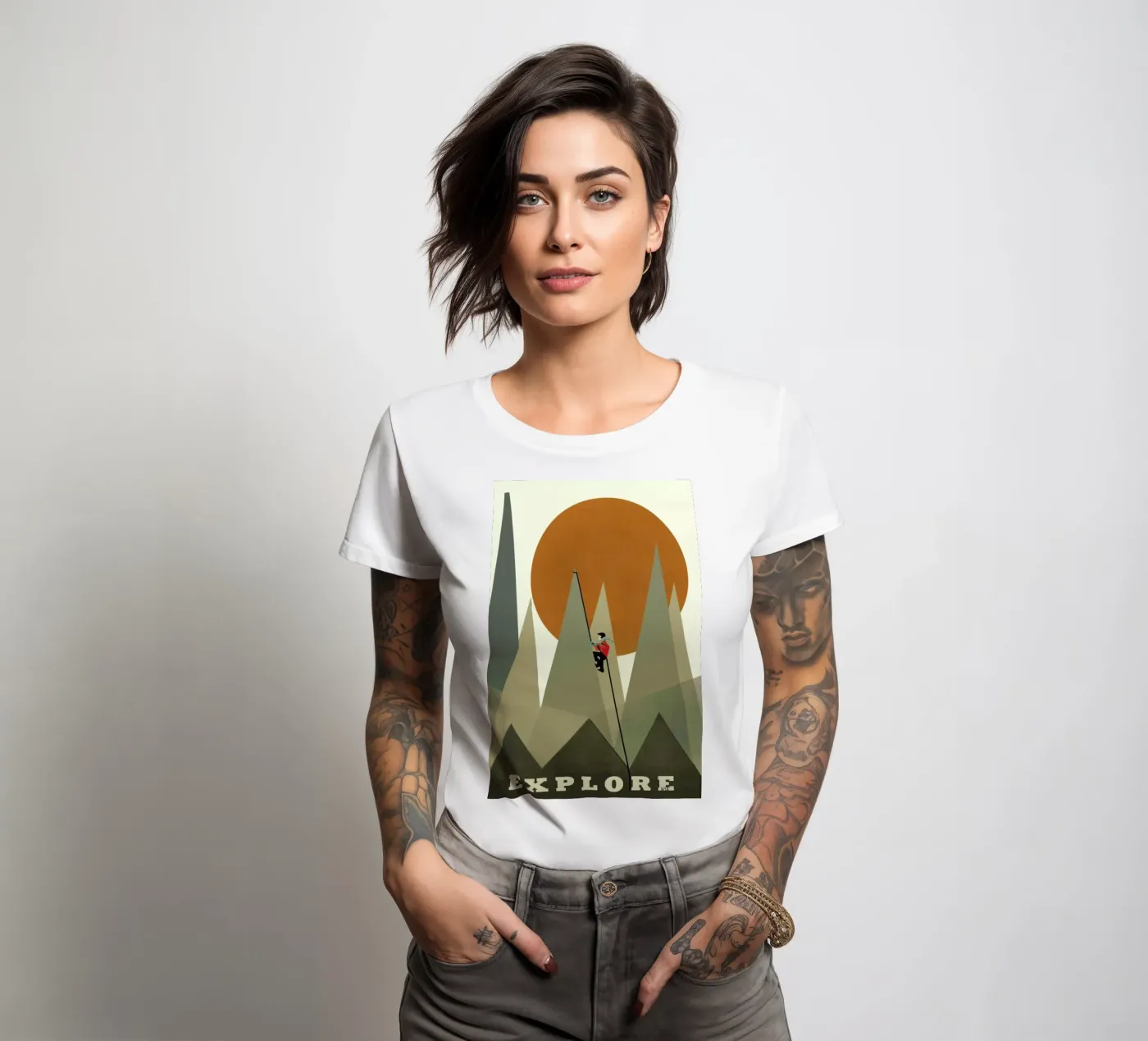 explore t-shirt da donna da Brian Buckley