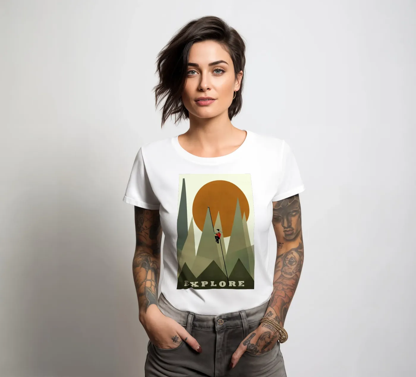 explore t-shirt da donna da Brian Buckley