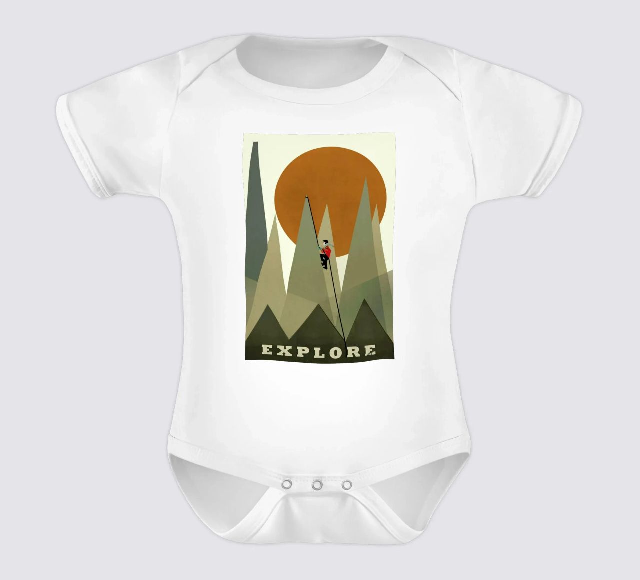 explore Kurzarm Babybody von Brian Buckley