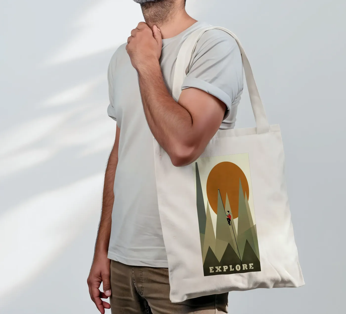 explore tote bag by Brian Buckley