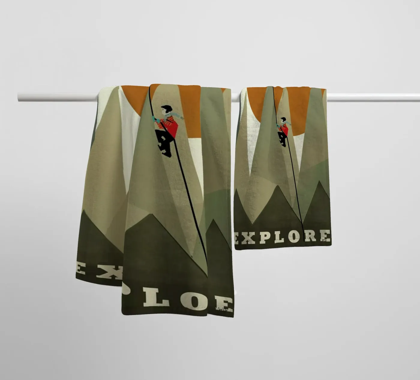 explore towel by Brian Buckley