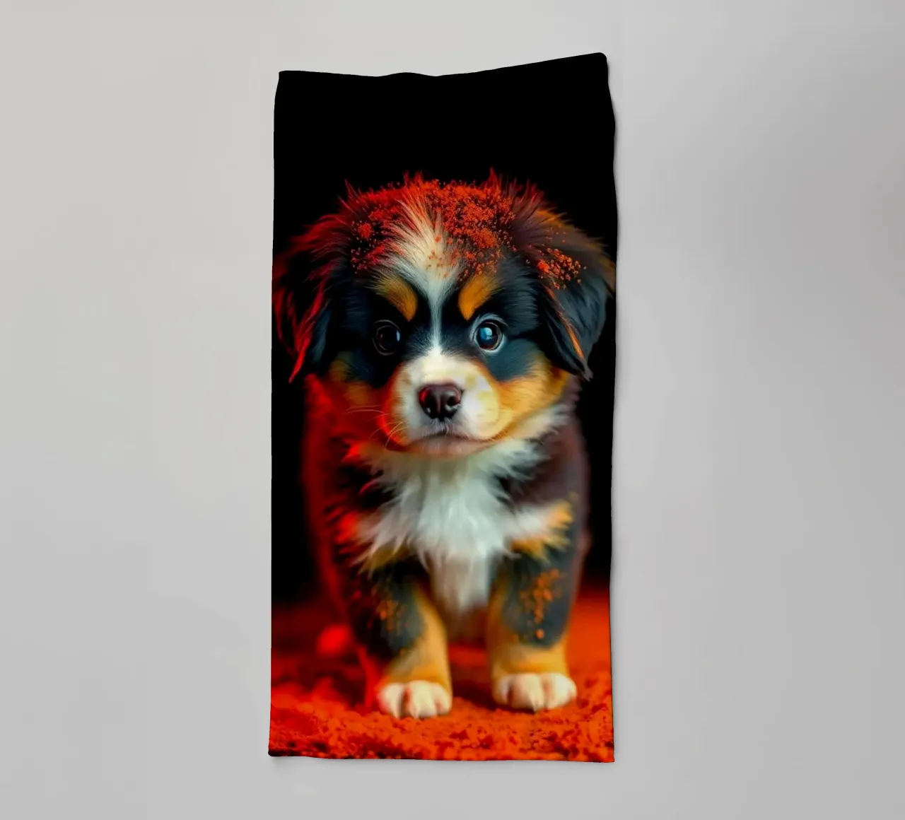 Le bouvier bernois coloré #230 serviette de bain de Yumis.Beargang.and.Me
