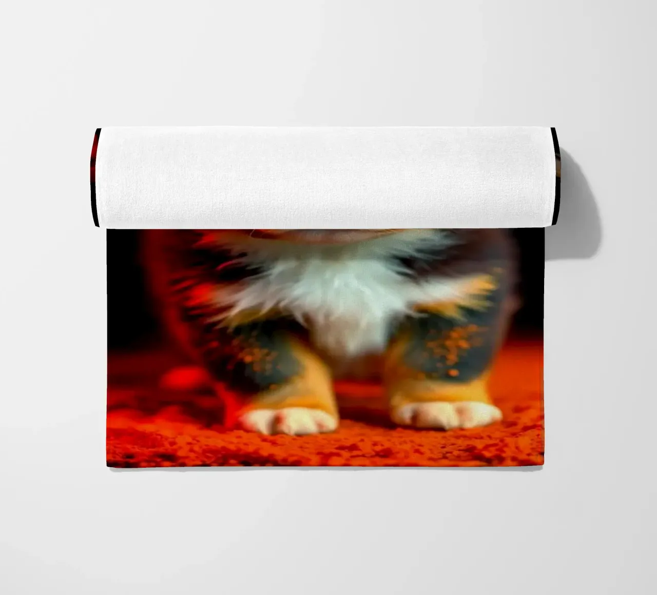 The colorful Bernese Mountain Dog #230 beach towel by Yumis.Beargang.and.Me