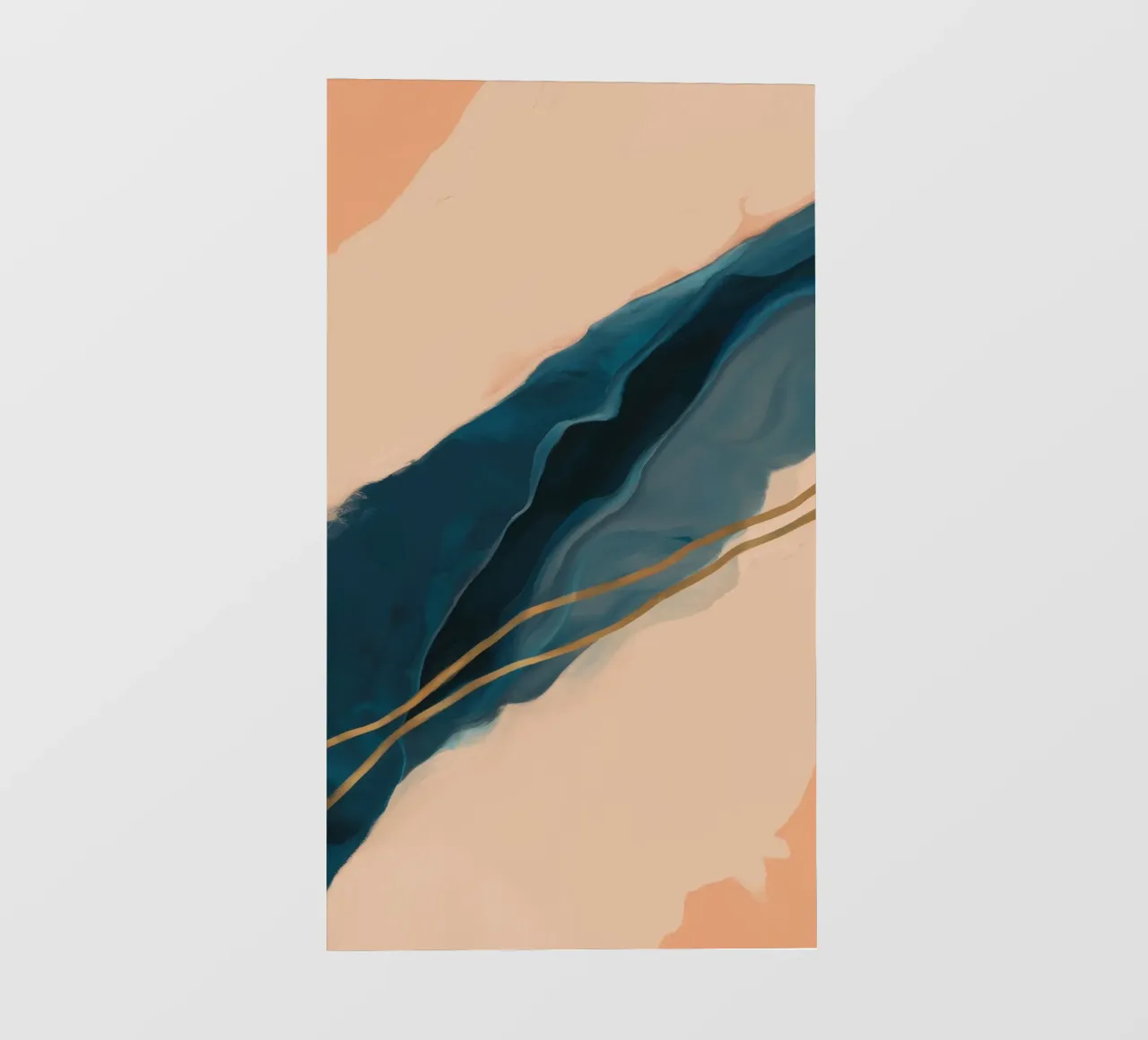 Terracotta Fold Pulse photo wallpaper by Monarch Arc