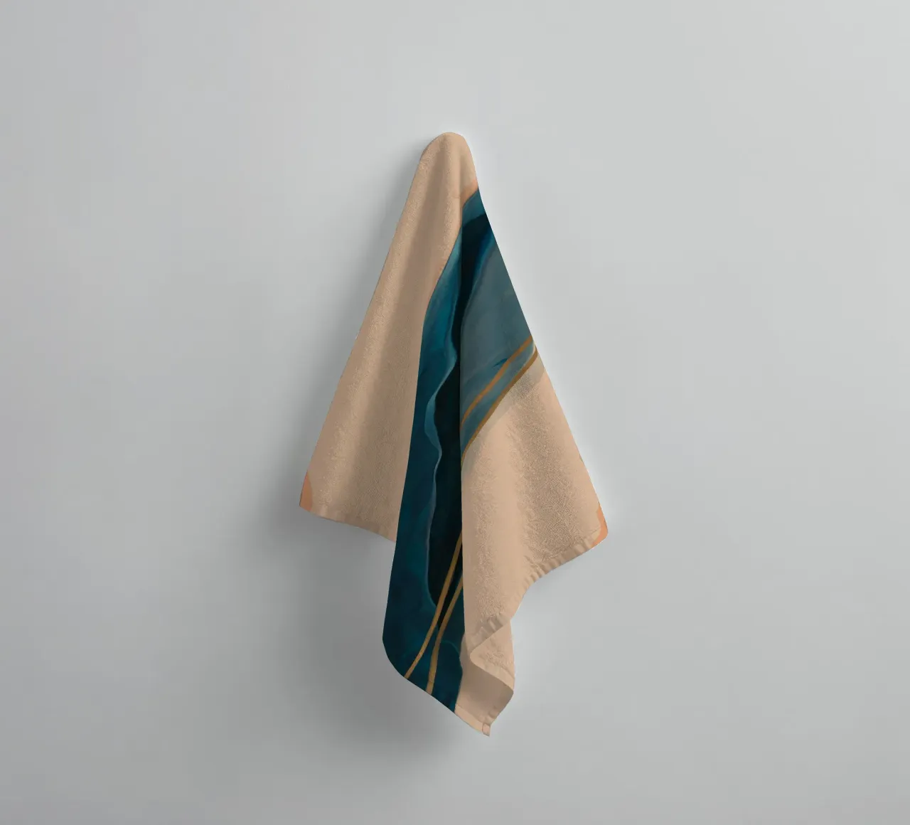 Terracotta Fold Pulse towel by Monarch Arc