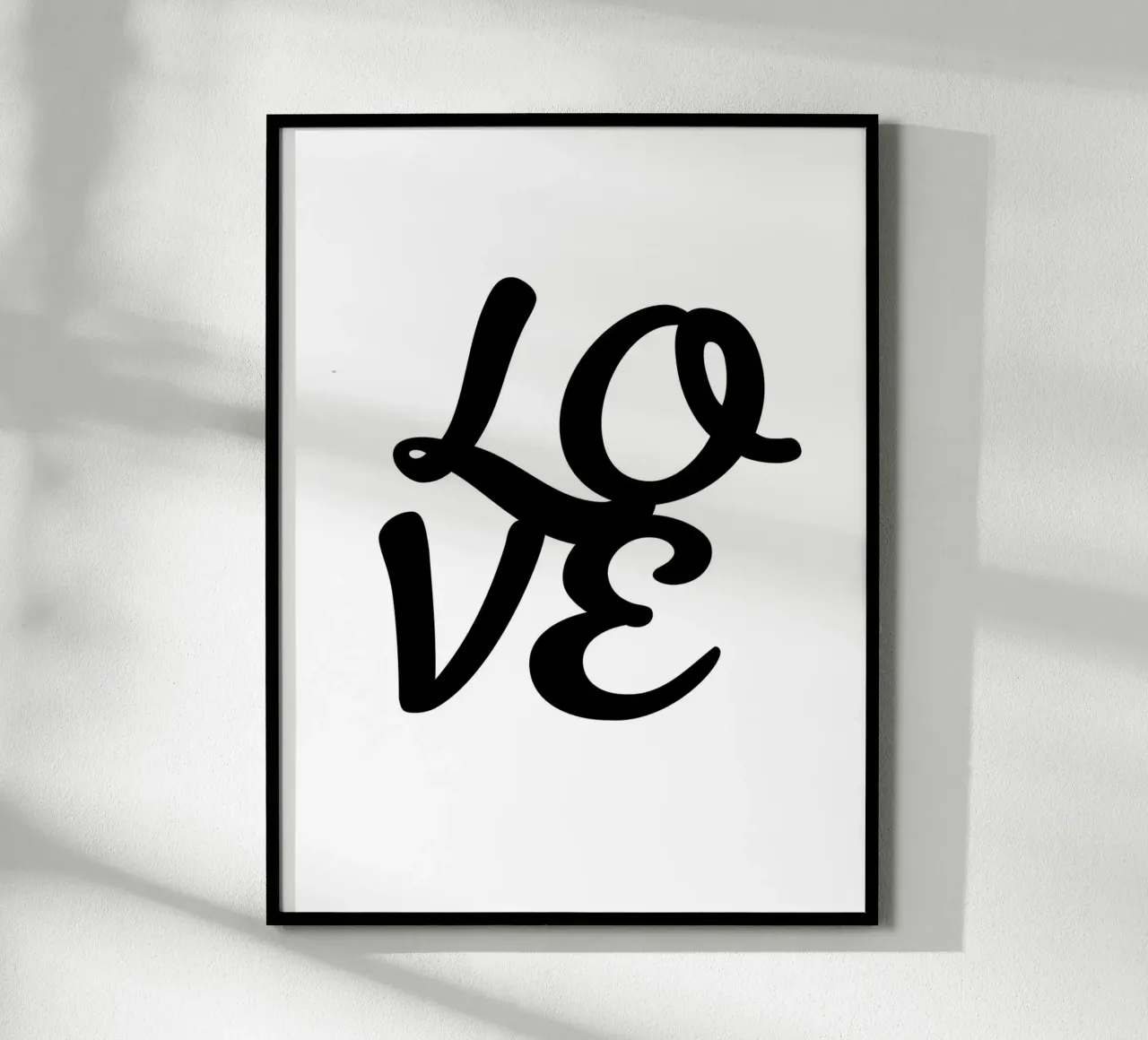 L'amore poster con telaio in alluminio da typostudio