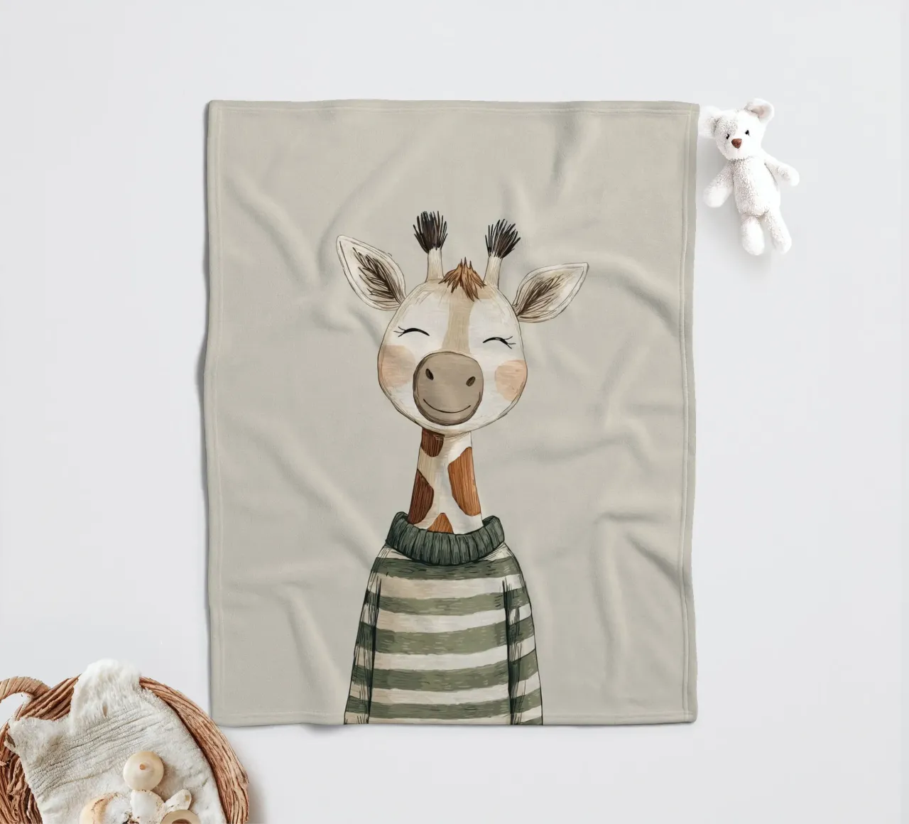 Giraffa per la cameretta coperta in pile da Imagine