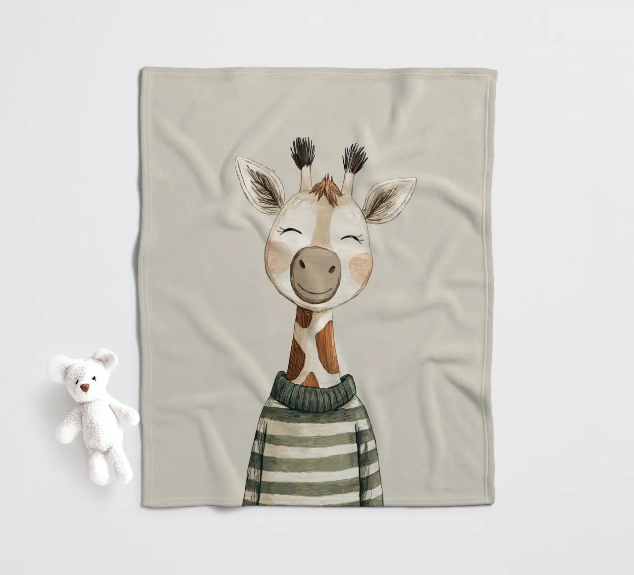 Giraffa per la cameretta coperta in pile da Imagine