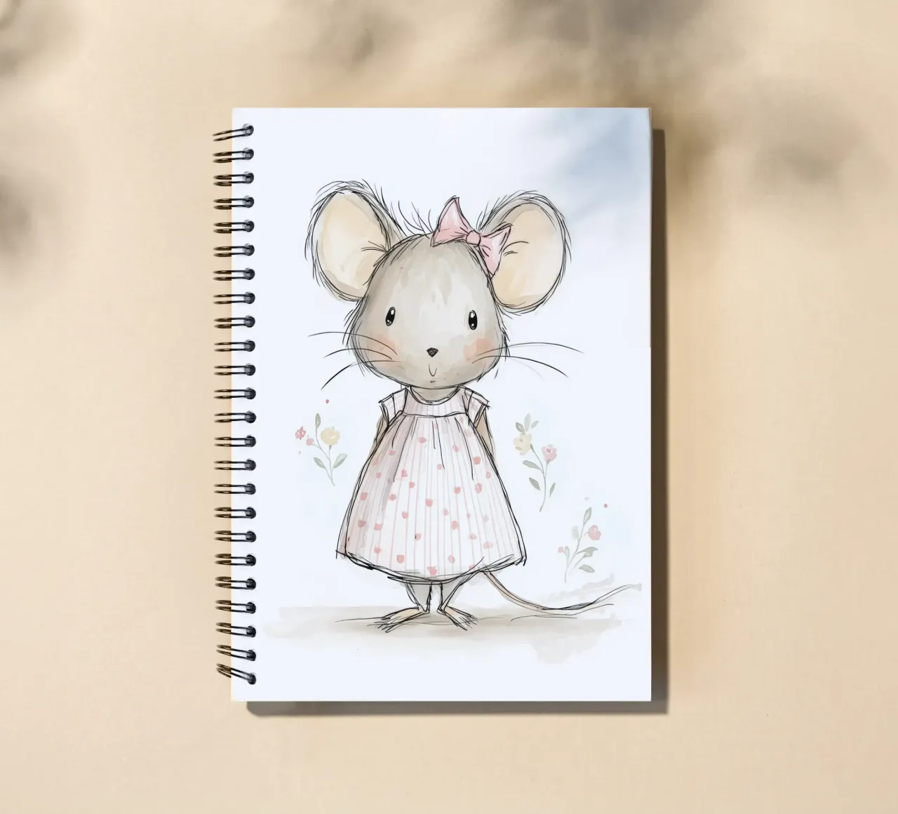 Mouse for the nursery spiral notebook by Imagine