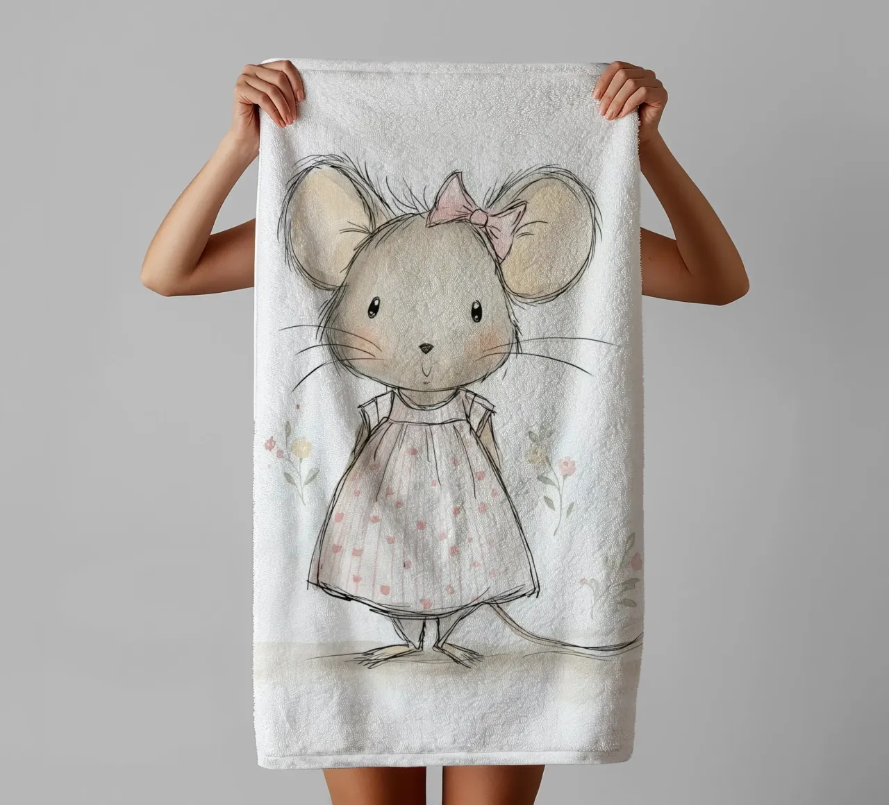 Mouse for the nursery towel by Imagine