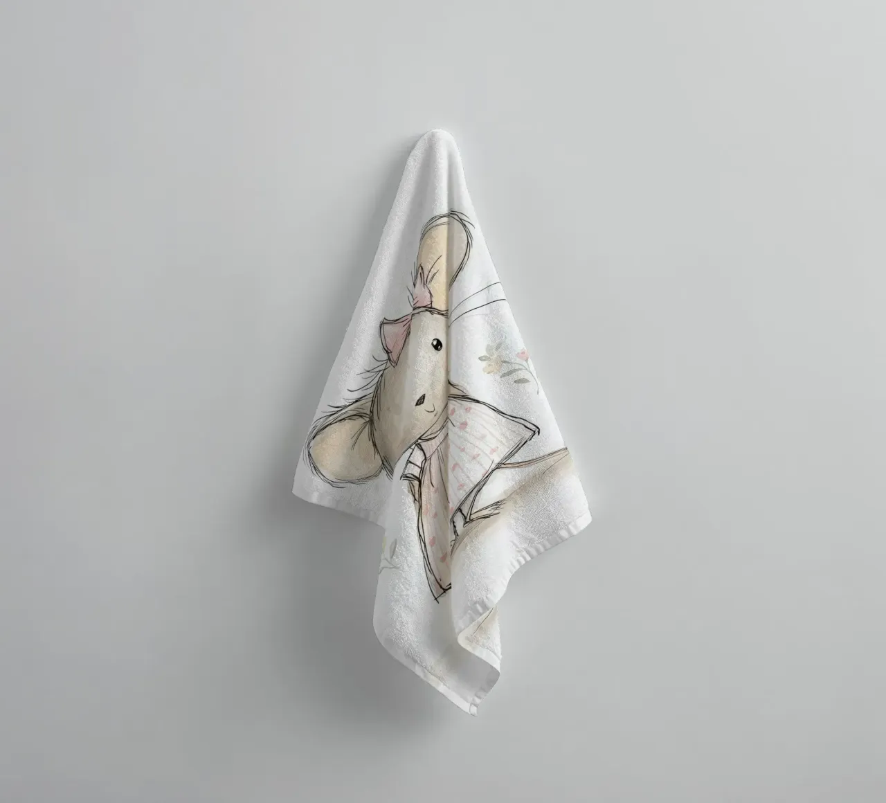 Mouse for the nursery towel by Imagine