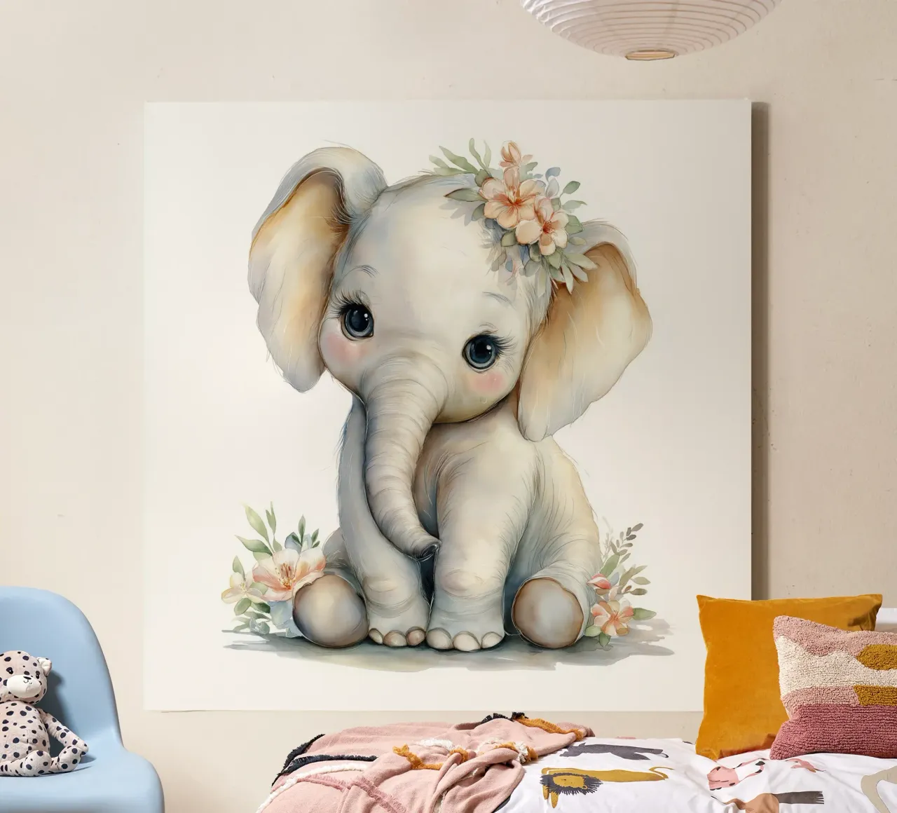Elephant nursery canvas by Imagine
